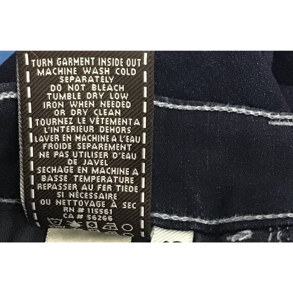 NEW NWOT 7FAM 7 For All Mankind Dark Rinse High Waist Skinny Jeans sz 27 x 30 - Picture 6 of 10